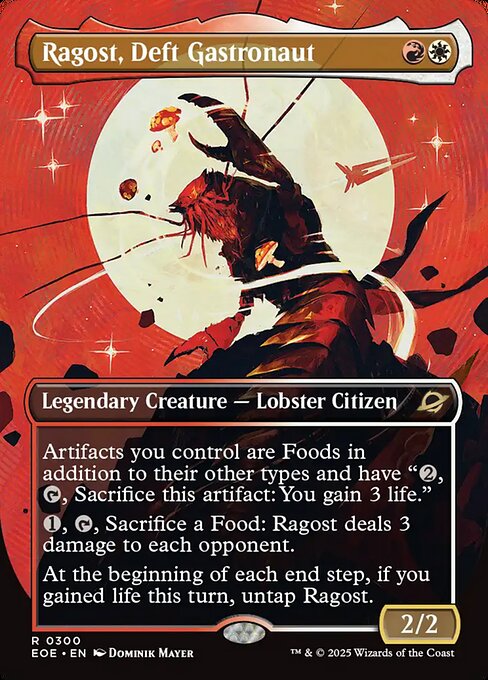 MTG Ragost, Deft Gastronaut EOE 300 Borderless Triumphant Nonfoil