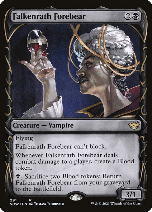 MTG Falkenrath Forebear VOW 291 Showcase Fang Foil front