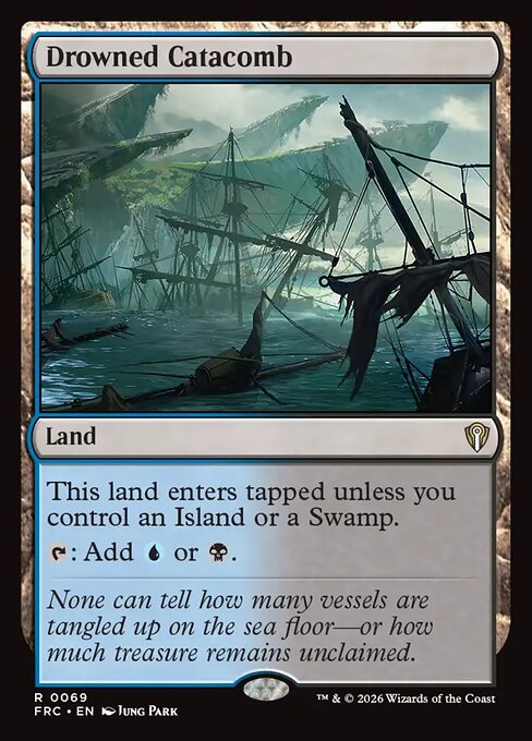 MTG Drowned Catacomb FRC 069 Standard Nonfoil front