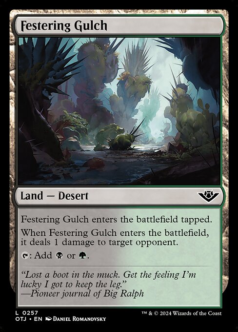 MTG Festering Gulch OTJ 257 Regular Foil