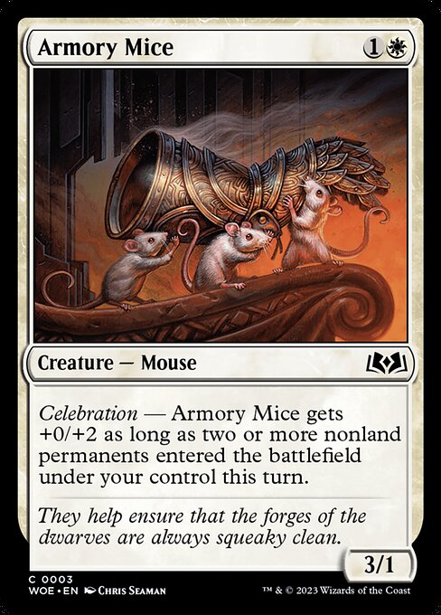 MTG Armory Mice WOE 003 Regular Foil