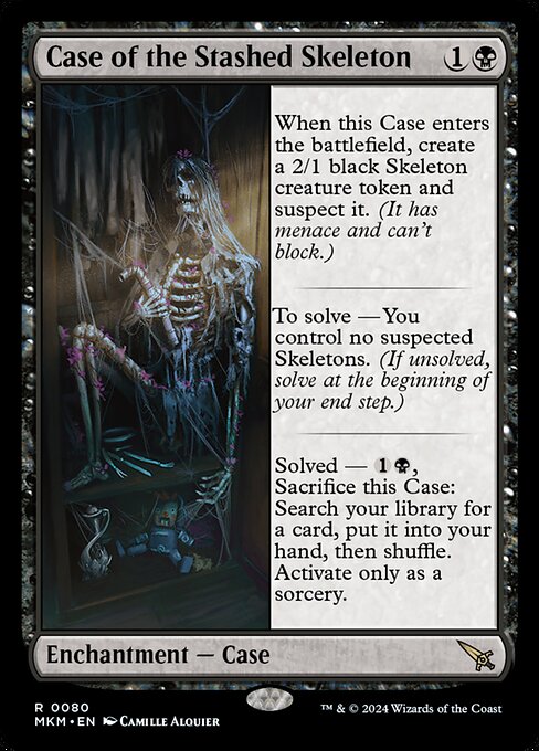 MTG Case of the Stashed Skeleton MKM 080 Regular Foil