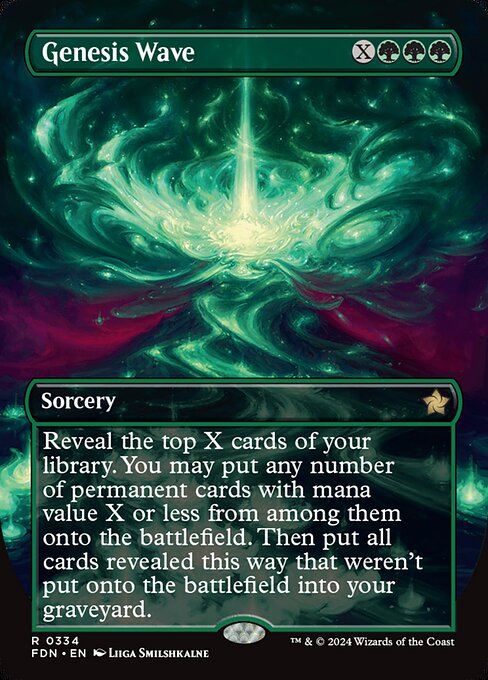 MTG Genesis Wave FDN 334 Borderless Foil