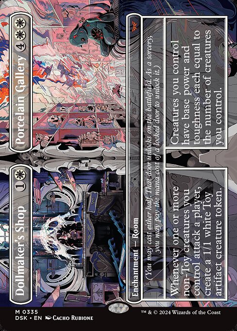 MTG Dollmaker's Shop // Porcelain Gallery DSK 335 Borderless Nonfoil