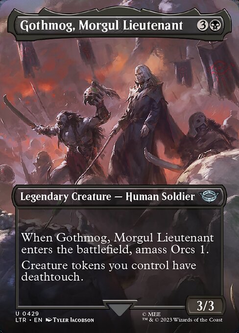 MTG Gothmog, Morgul Lieutenant LTR 429 Borderless Nonfoil