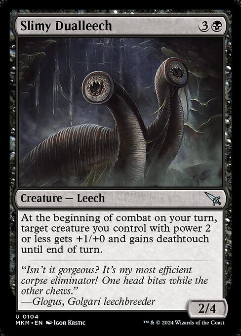 MTG Slimy Dualleech MKM 104 Regular Foil