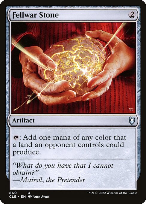 MTG Fellwar Stone CLB 860 Commander Deck Nonfoil