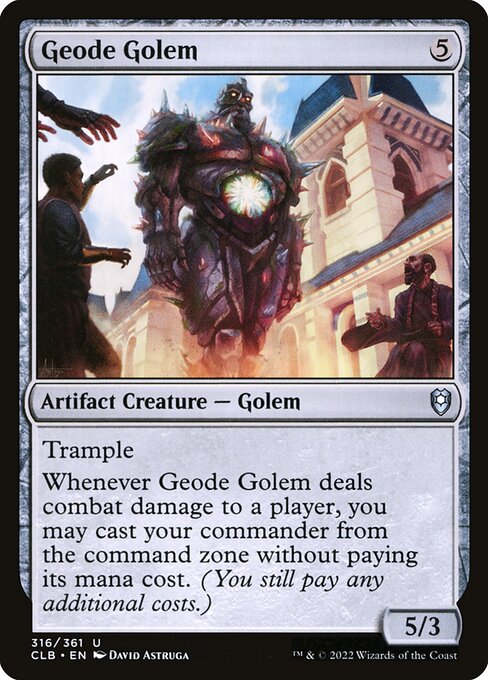 MTG Geode Golem CLB 316 Regular Nonfoil