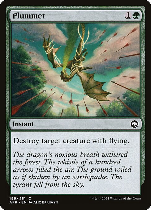 MTG Plummet AFR 199 Regular Foil