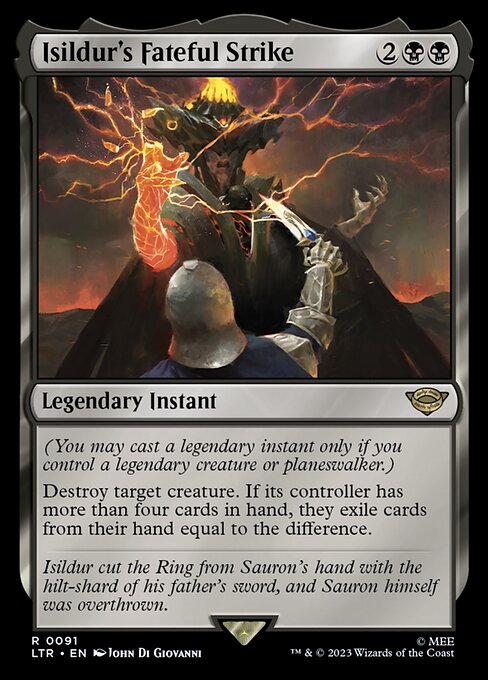 MTG Isildur's Fateful Strike LTR 091 Regular Nonfoil