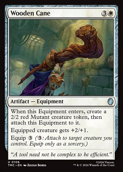 MTG Wooden Cane TMC 106 Turtle Team-Up Nonfoil