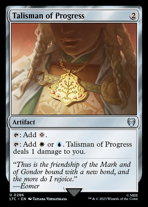 MTG Talisman of Progress LTC 286 Alternate Art Nonfoil