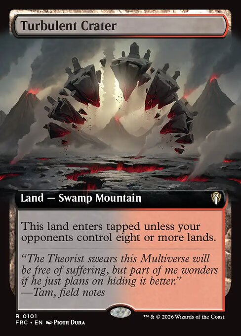 MTG Turbulent Crater FRC 101 Extended Art Nonfoil front