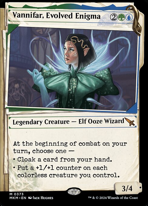 MTG Vannifar, Evolved Enigma MKM 373 Showcase Dossier Foil