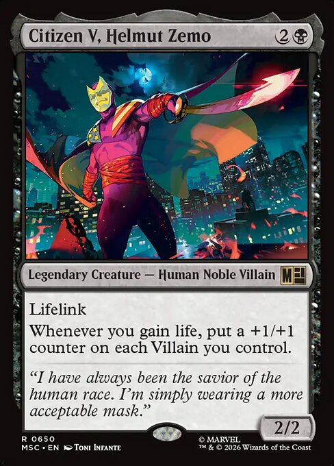 MTG Citizen V, Helmut Zemo MSC 650 Regular Nonfoil