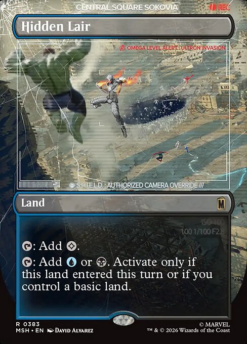 MTG Hidden Lair MSH 383 Borderless Land Nonfoil