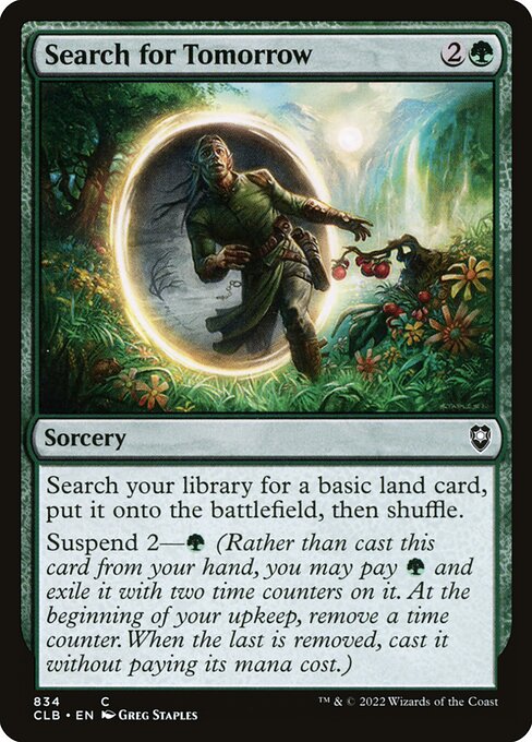 MTG Search for Tomorrow CLB 834 Commander Deck Nonfoil