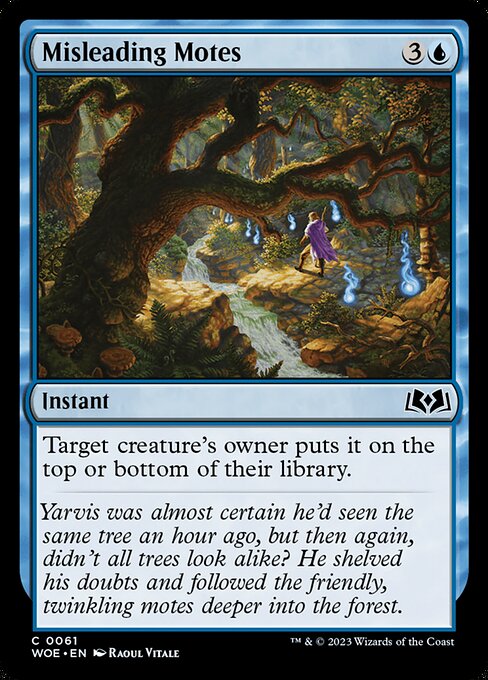 MTG Misleading Motes WOE 061 Regular Foil