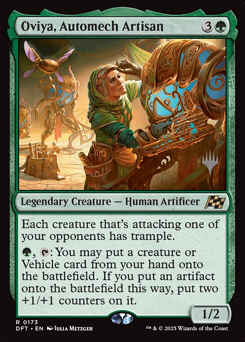MTG Oviya, Automech Artisan PDFT 173p Promo Pack Foil
