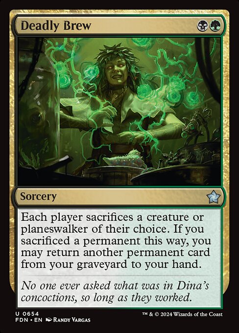 MTG Deadly Brew FDN 654 Starter Collection Nonfoil