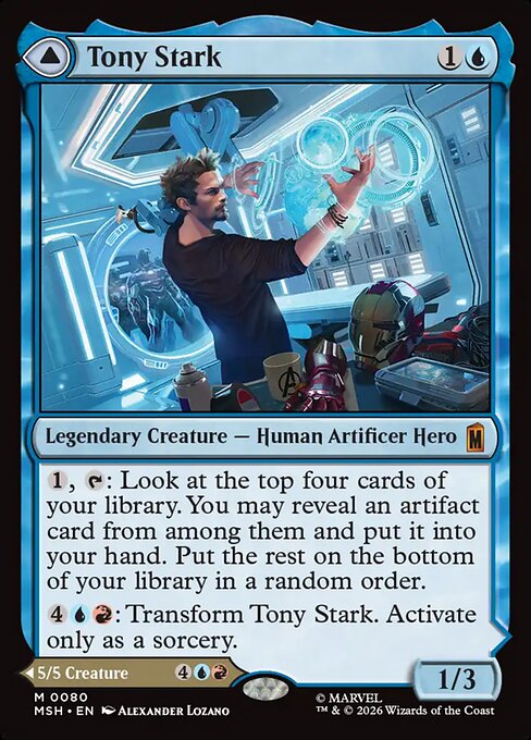 MTG Tony Stark // The Invincible Iron Man MSH 080 Regular Nonfoil