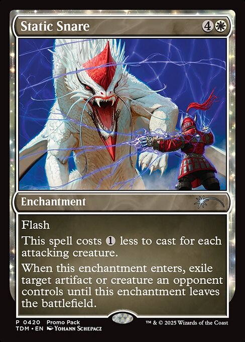MTG Static Snare TDM 420 Promo Pack Foil