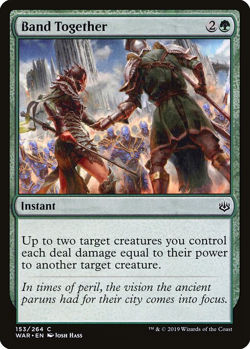 MTG Band Together WAR 153 Standard Foil front