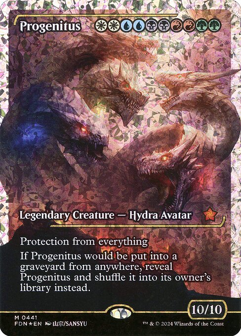 MTG Progenitus FDN 441 Japan Showcase Fracture Foil