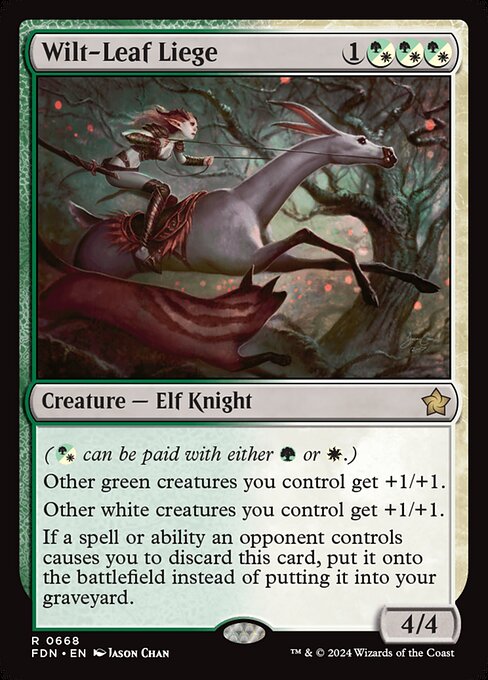 MTG Wilt-Leaf Liege FDN 668 Starter Collection Nonfoil