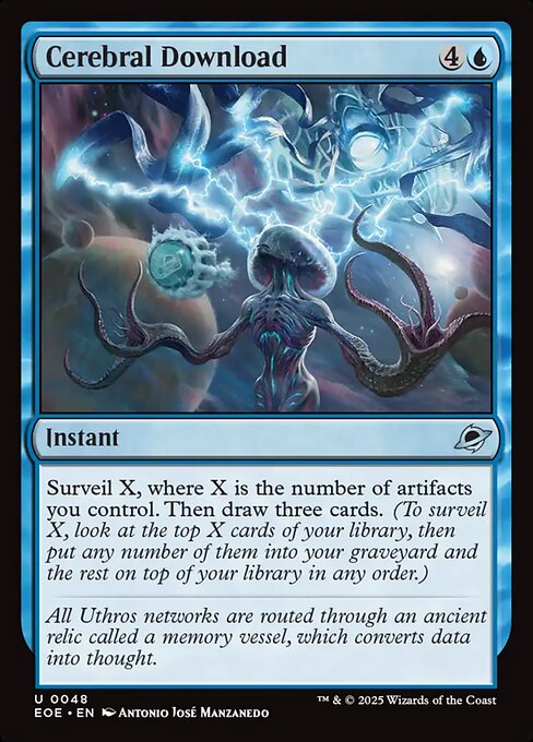 MTG Cerebral Download EOE 048 Regular Foil