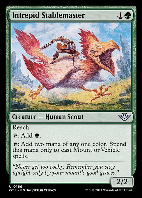 MTG Intrepid Stablemaster OTJ 169 Regular Foil