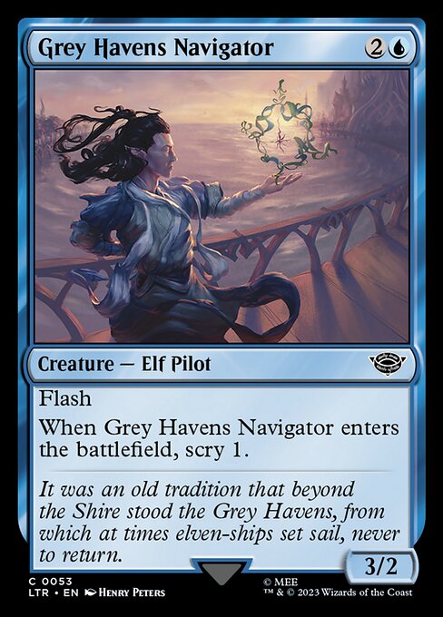 MTG Grey Havens Navigator LTR 053 Regular Foil