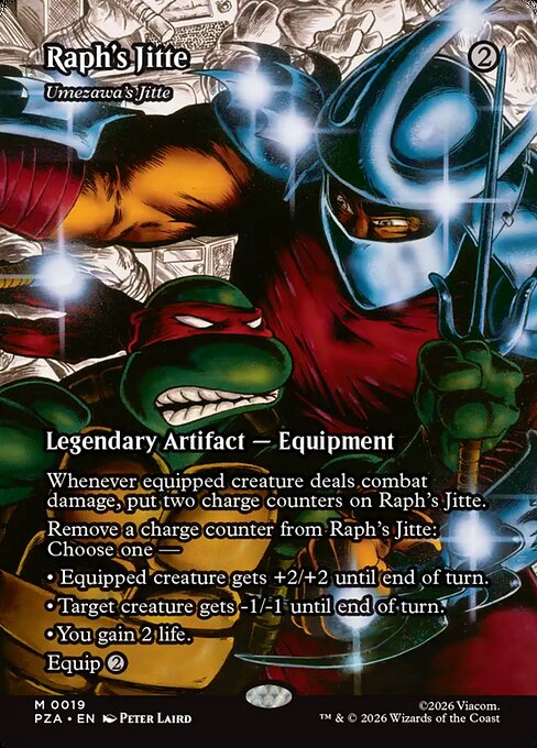MTG Umezawa's Jitte PZA 019 Borderless Source Material Foil