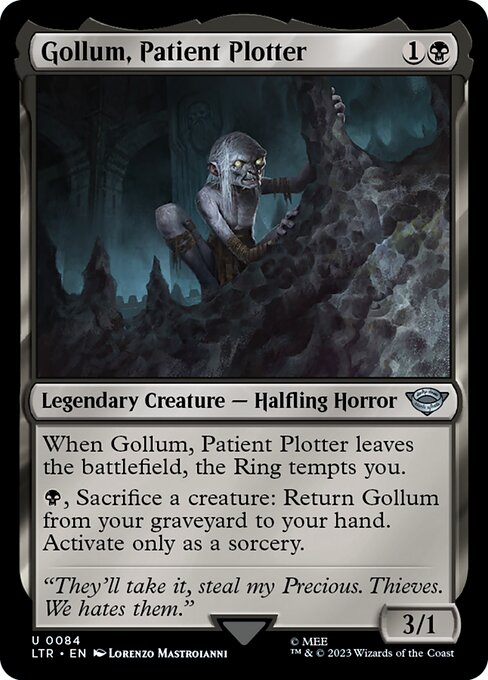 MTG Gollum, Patient Plotter LTR 084 Regular Foil