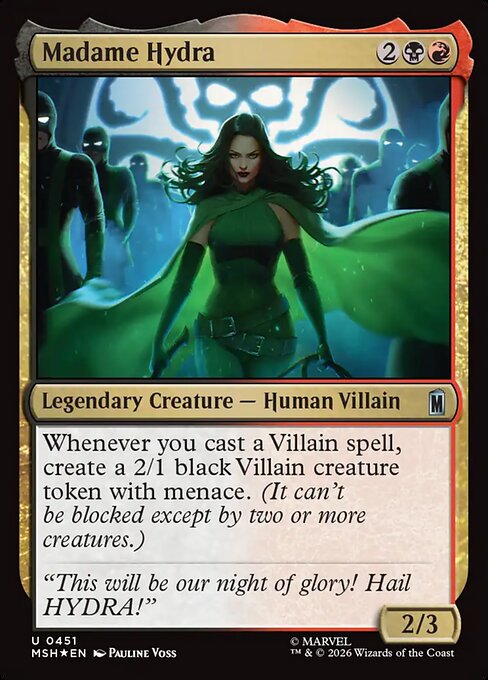 MTG Madame Hydra MSH 451 Alternate Art Surge Foil