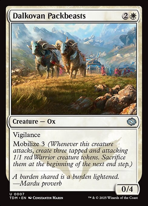 MTG Dalkovan Packbeasts TDM 007 Regular Foil