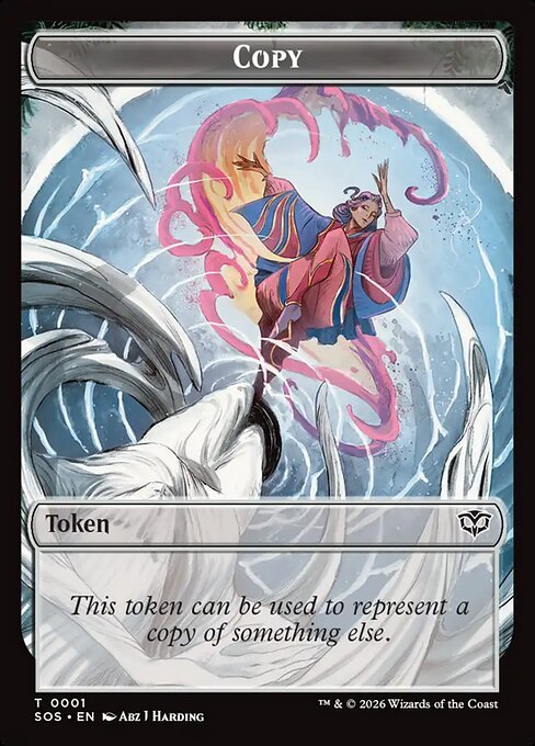 MTG Copy Token SOS 001 Token Foil