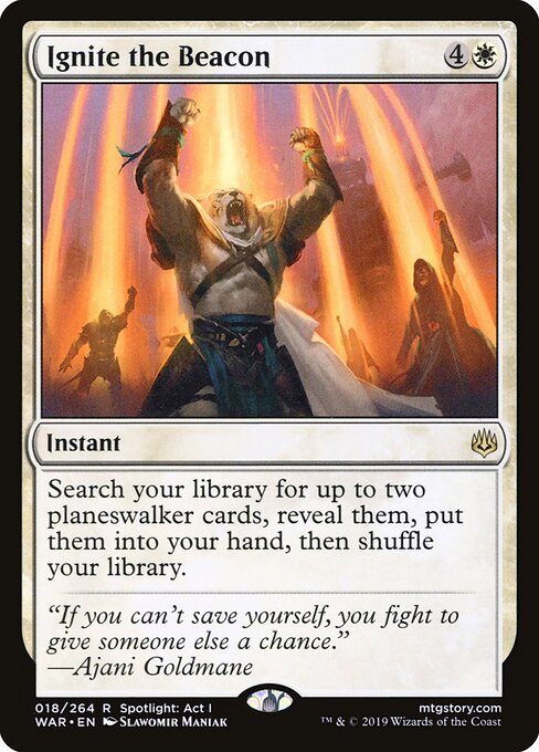 MTG Ignite the Beacon WAR 018 Standard Nonfoil front