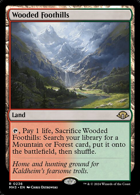 MTG Wooded Foothills MH3 236 Regular Nonfoil