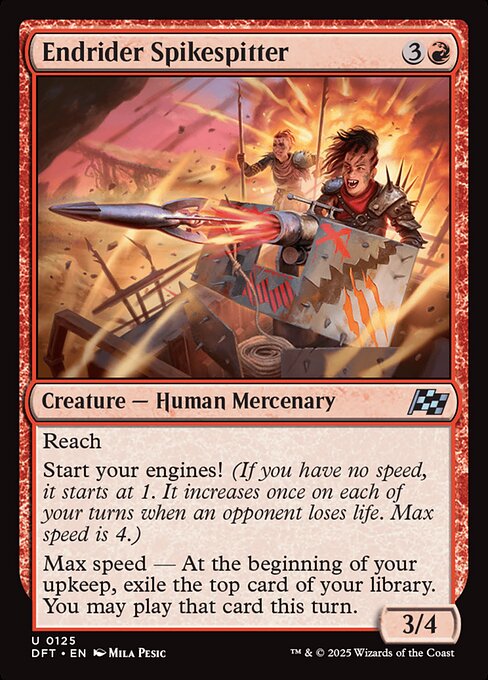 MTG Endrider Spikespitter DFT 125 Regular Foil
