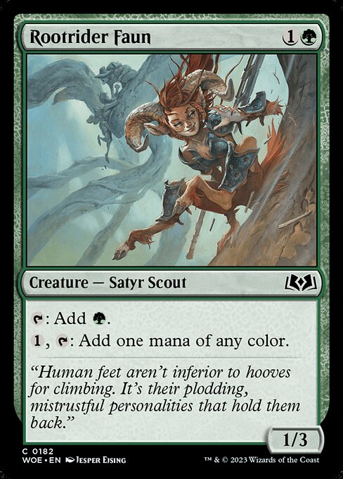 MTG Rootrider Faun WOE 182 Regular Nonfoil