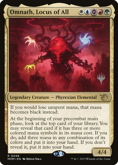 MTG Omnath, Locus of All PMOM 249p Promo Pack Foil