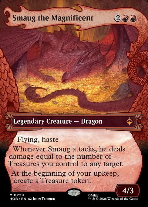 MTG Smaug the Magnificent HOB 229 Alternate Art Nonfoil