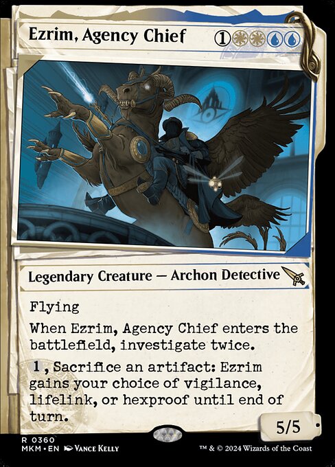 MTG Ezrim, Agency Chief MKM 360 Showcase Dossier Nonfoil