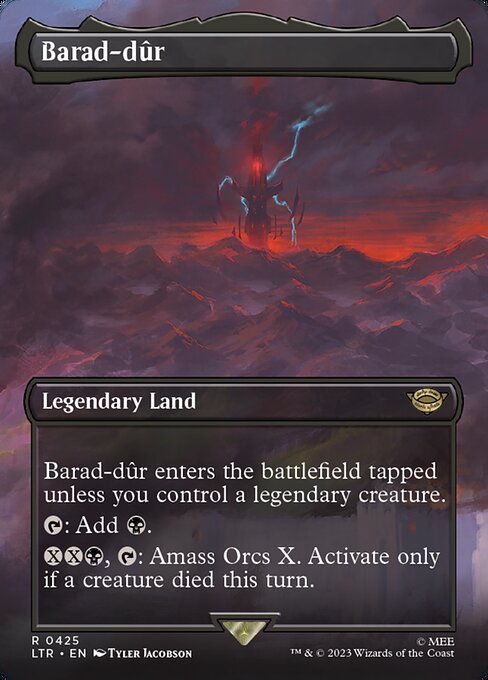MTG Barad-dûr LTR 425 Borderless Foil