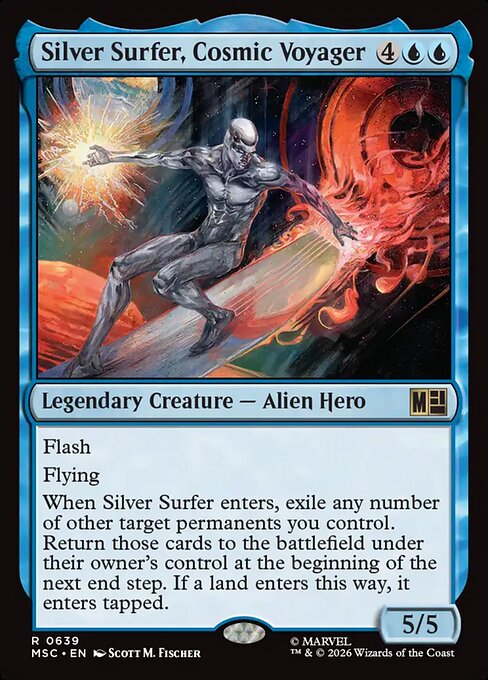 MTG Silver Surfer, Cosmic Voyager MSC 639 Regular Nonfoil