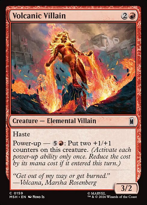 MTG Volcanic Villain MSH 159 Regular Nonfoil
