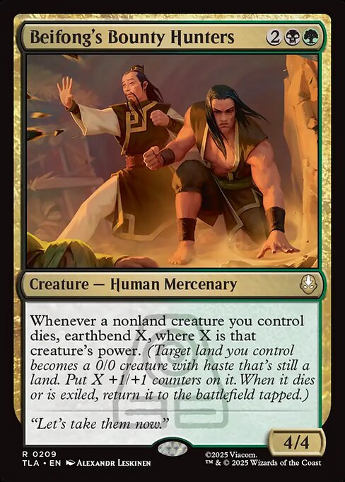 MTG Beifong's Bounty Hunters TLA 209 Regular Nonfoil