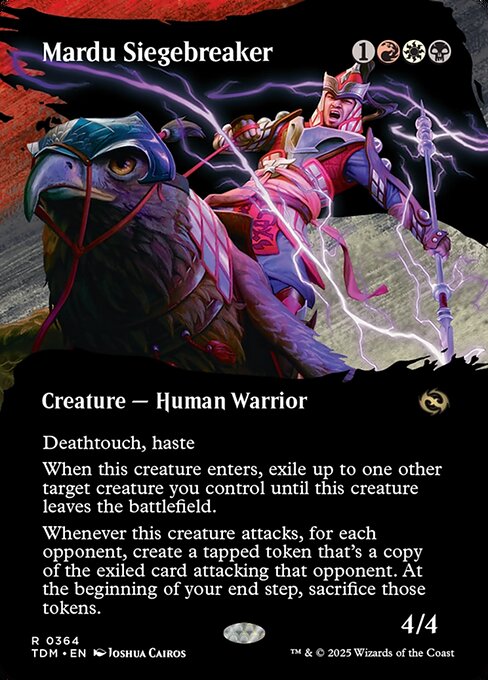 MTG Mardu Siegebreaker TDM 364 Borderless Clan Nonfoil