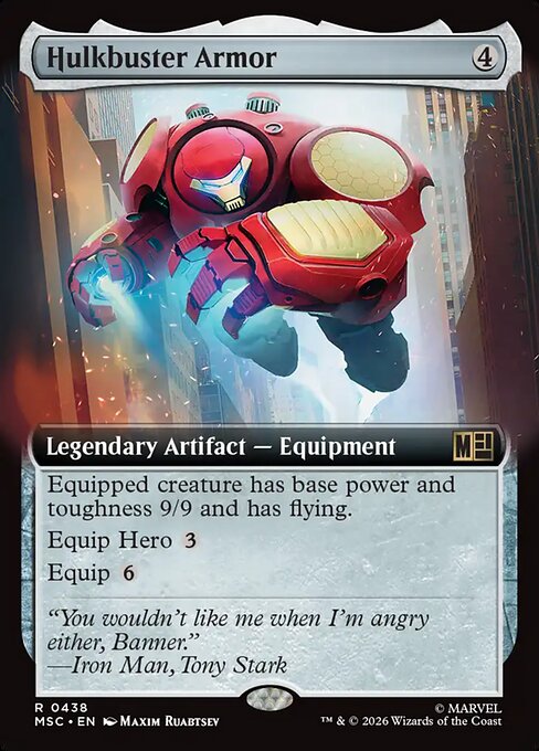 MTG Hulkbuster Armor MSC 438 Extended Art Nonfoil